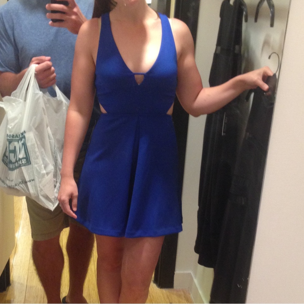 Royal blue Express mini dress